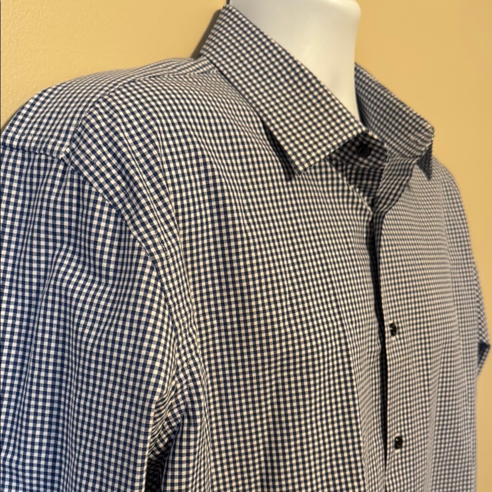 Nordstrom Blue Dress Shirt Slim Fit - Picture 5 of 11